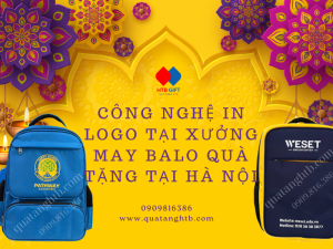 công nghệ in logo xưởng may balo quảng cáo
