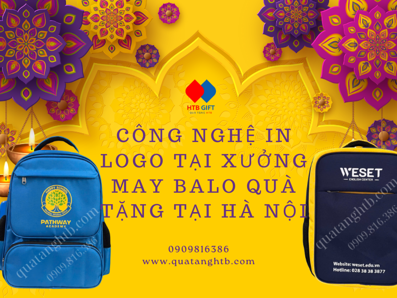 công nghệ in logo xưởng may balo quảng cáo