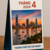 Lịch để bàn in logo Hồ Chí Minh