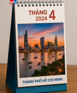 Lịch để bàn in logo Hồ Chí Minh