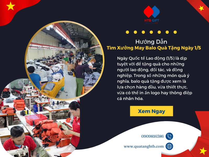 Xưởng May Balo Quà Tặng Ngày 1/5