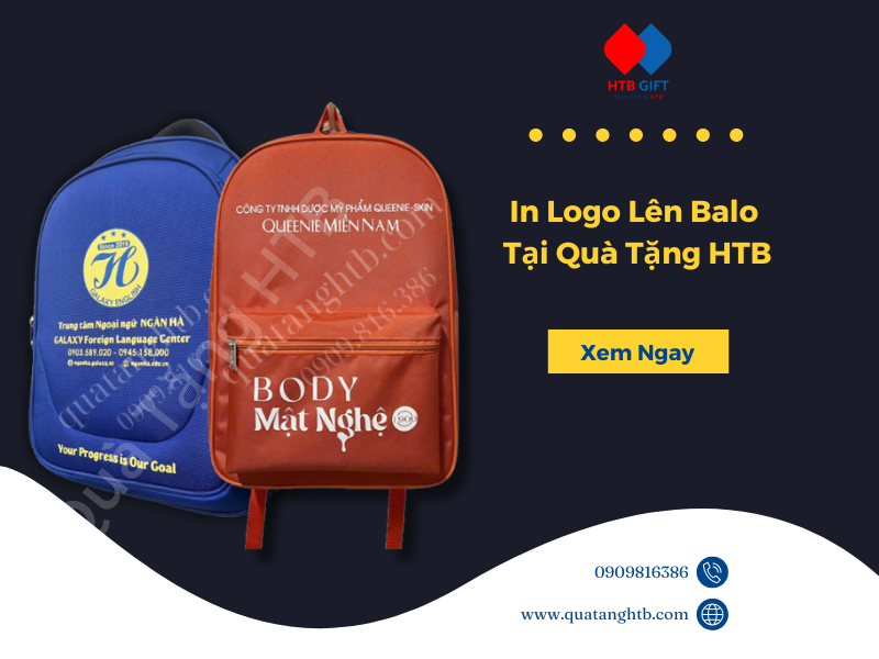 in logo lên balo