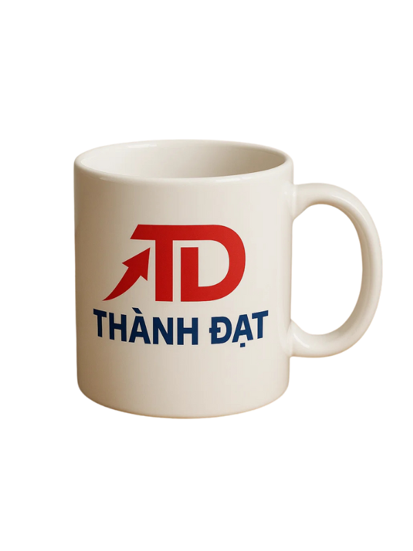 ly sứ in logo Thành Đạt