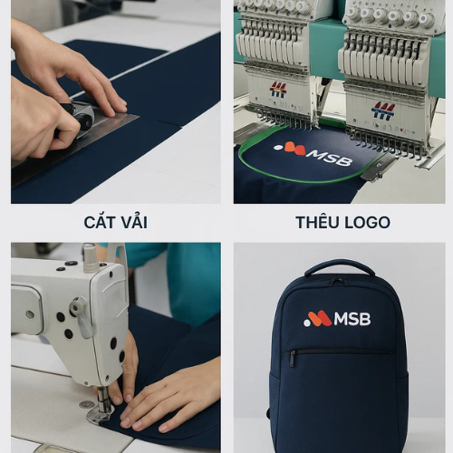 Balo quà tặng ngân hàng hàng hải MSB