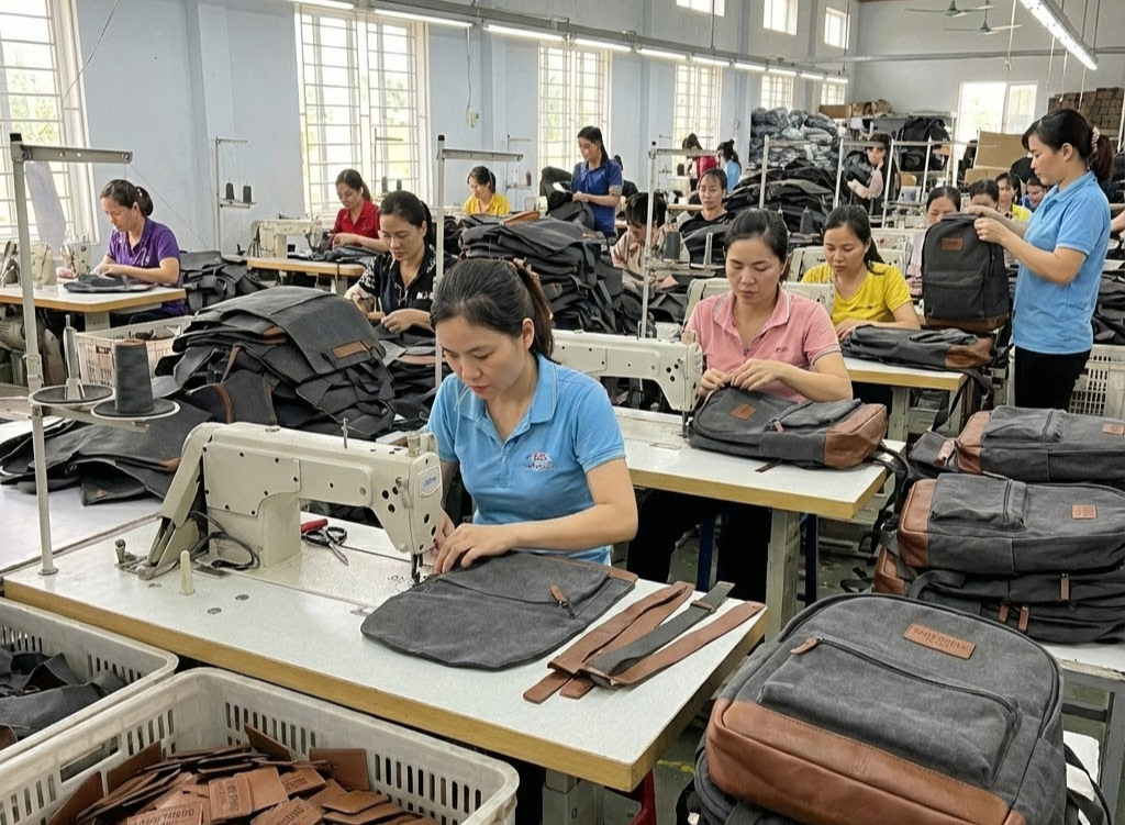 xưởng may balo quảng cáo lang thang